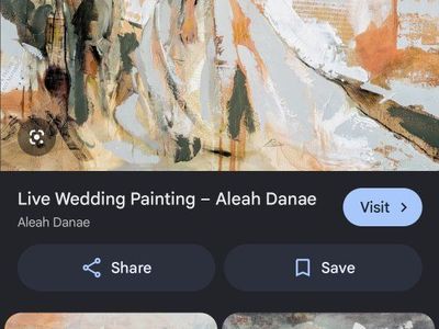 Live painting at weddings, by generous donation for portfolio.