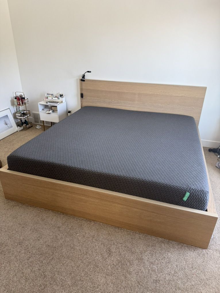 IKEA bed frame and tuft and needle mattress