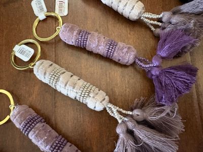 New Purple Tassel Keychains - 6 available
