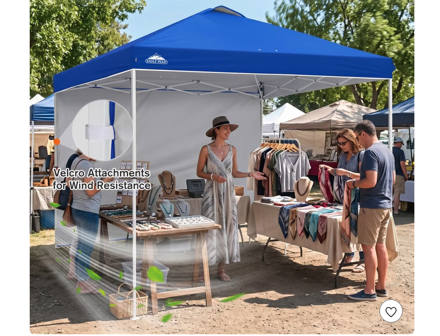 Brand New 10x10 ft Pop Up Canopy with One Sidewall, Easy Setup Instant Tent,