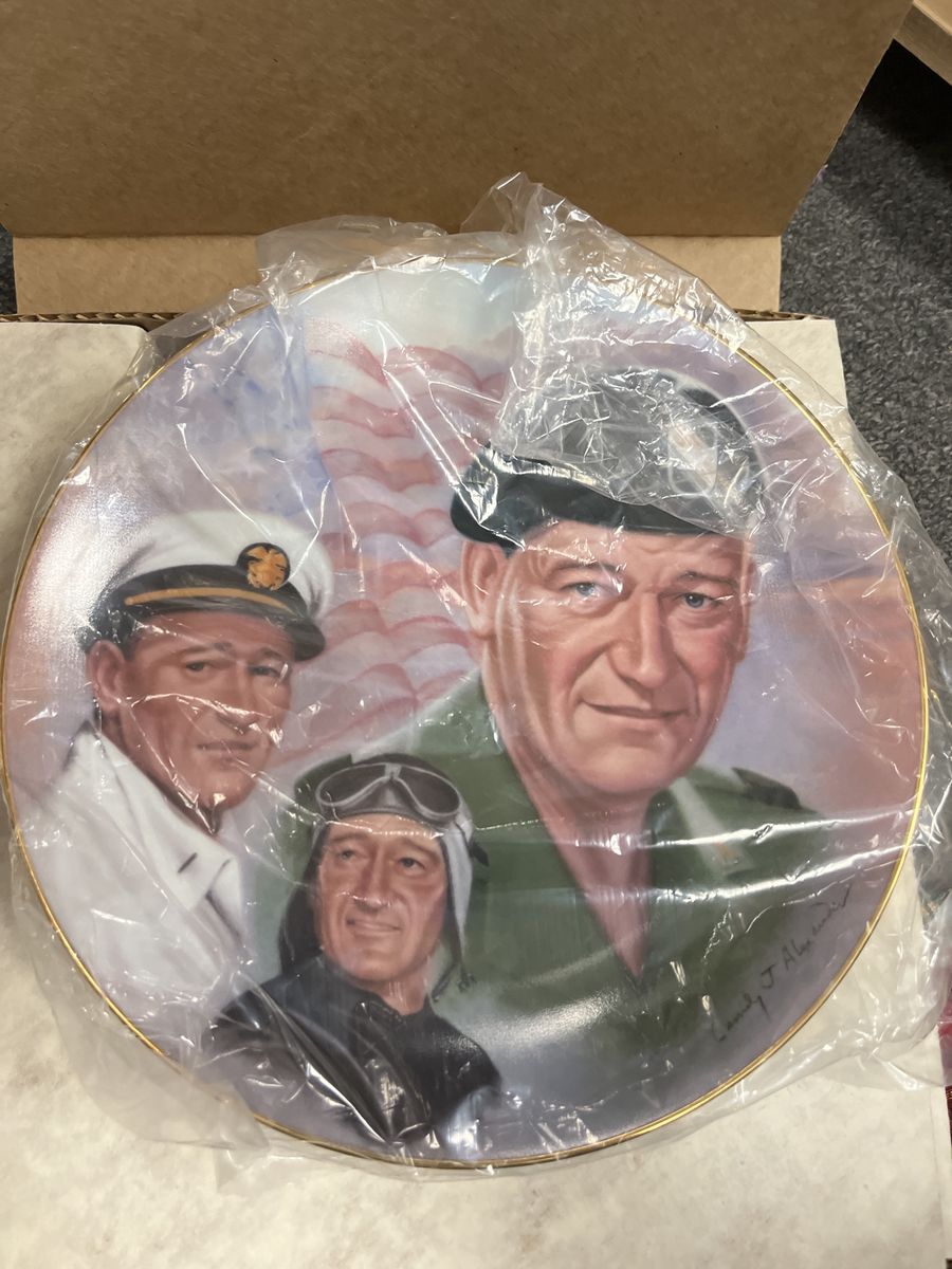 John Wayne Military Plate 1983