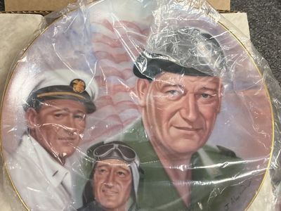 John Wayne Military Plate 1983