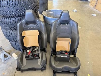 RZR Factory Polaris Off-Road Racing Seats with 4-Point Harnesses - Pair, Black