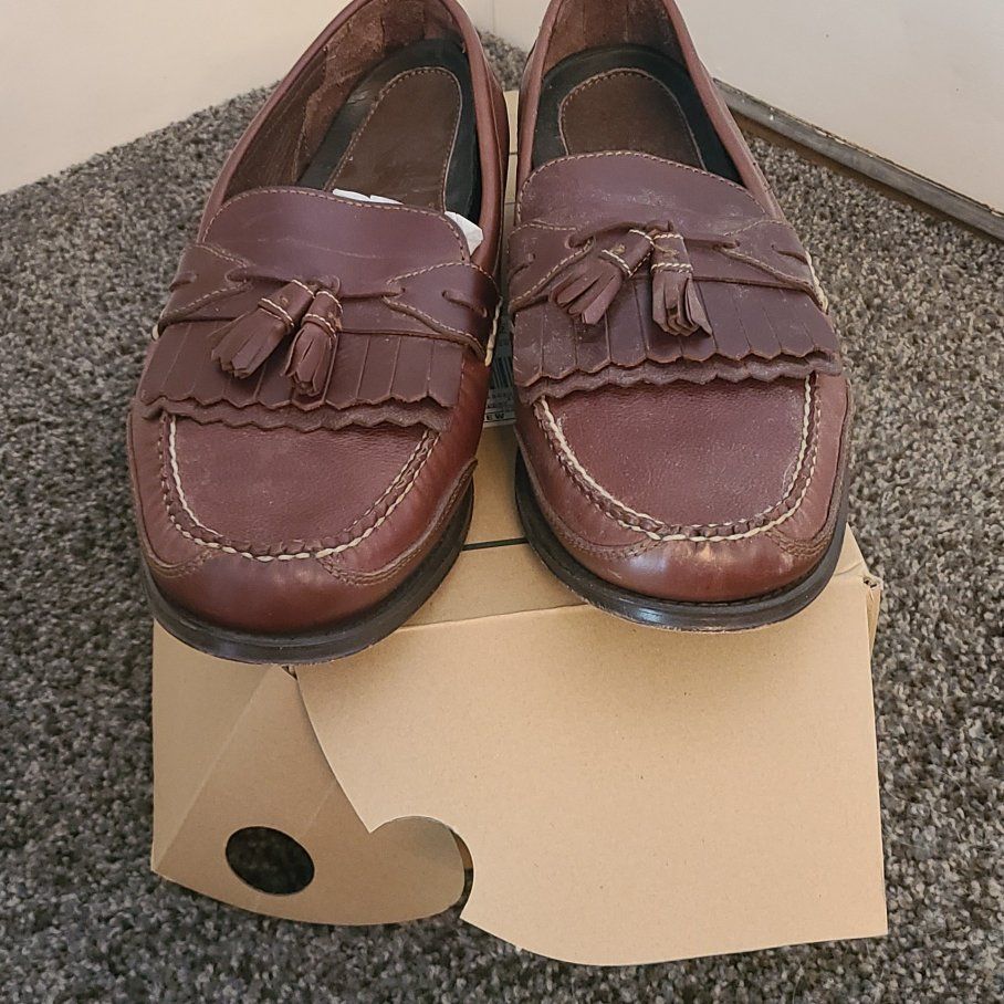 nice used Neil m leather loafers size 14