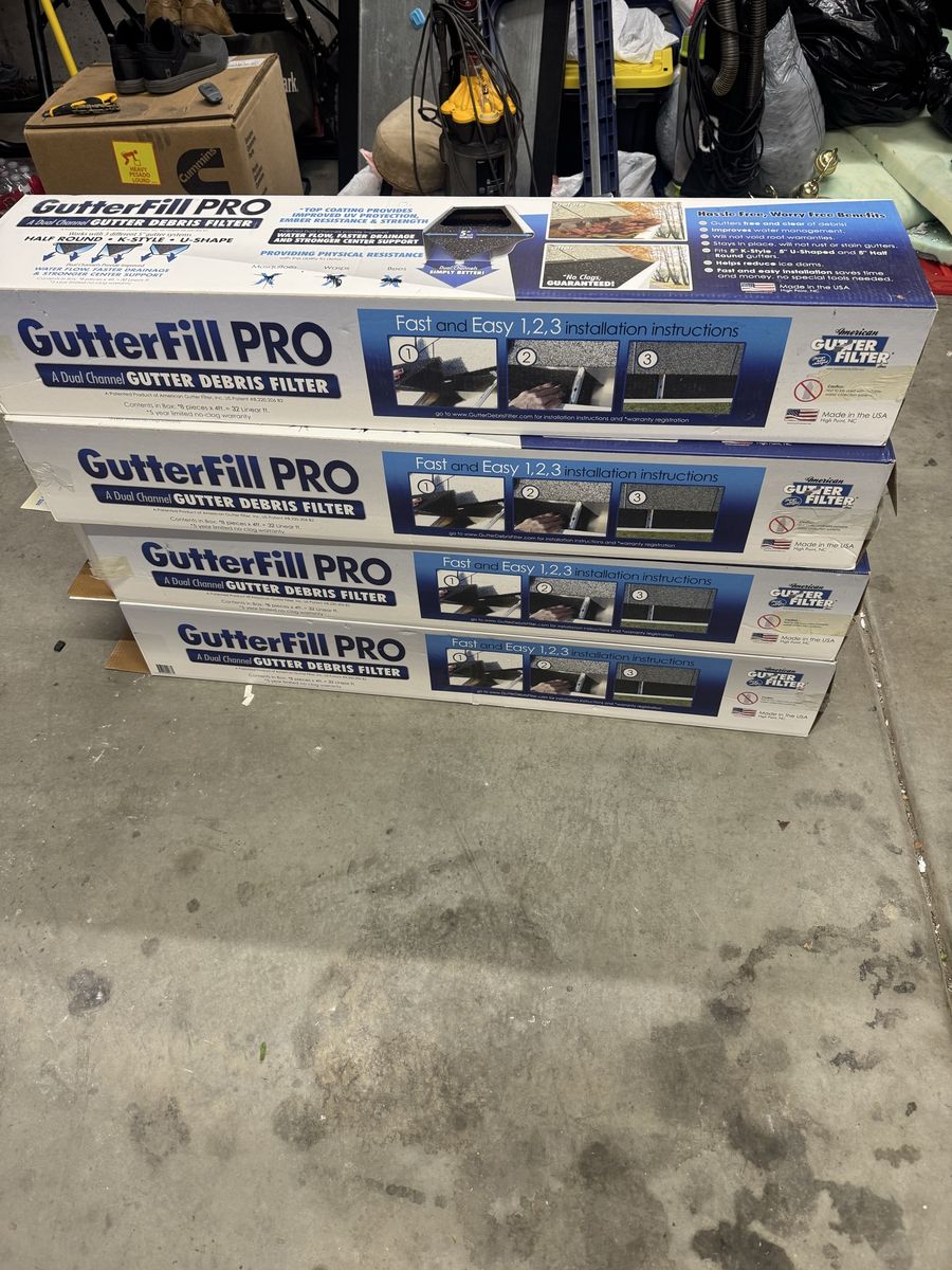 GutterFill PRO Dual Channel Gutter Debris Filters - Made in USA