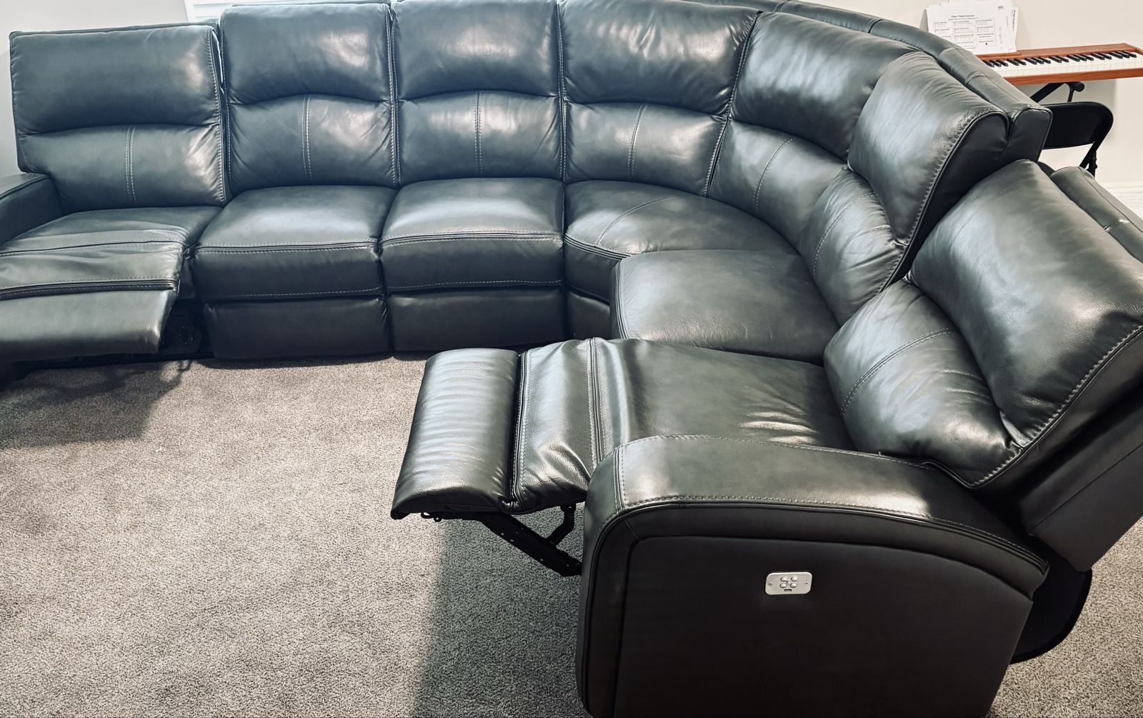 Electric gray sectional Couch