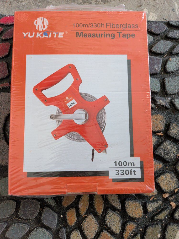 YUKAITE 100m/330ft Fiberglass Measuring Tape - New