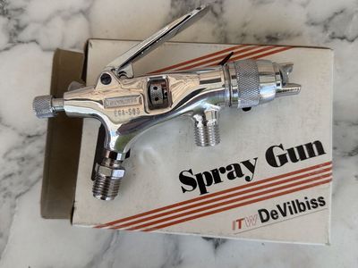 ITW DeVilbiss EGA-503 Spray Gun - New, Chrome Finish for Industrial/Automotive Use. Great for edging and small area painting.