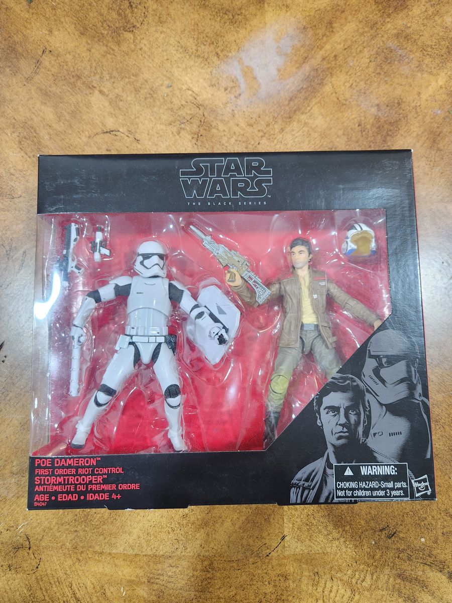 Star Wars: The Black Series Poe Dameron and Stormtrooper (Unopened)