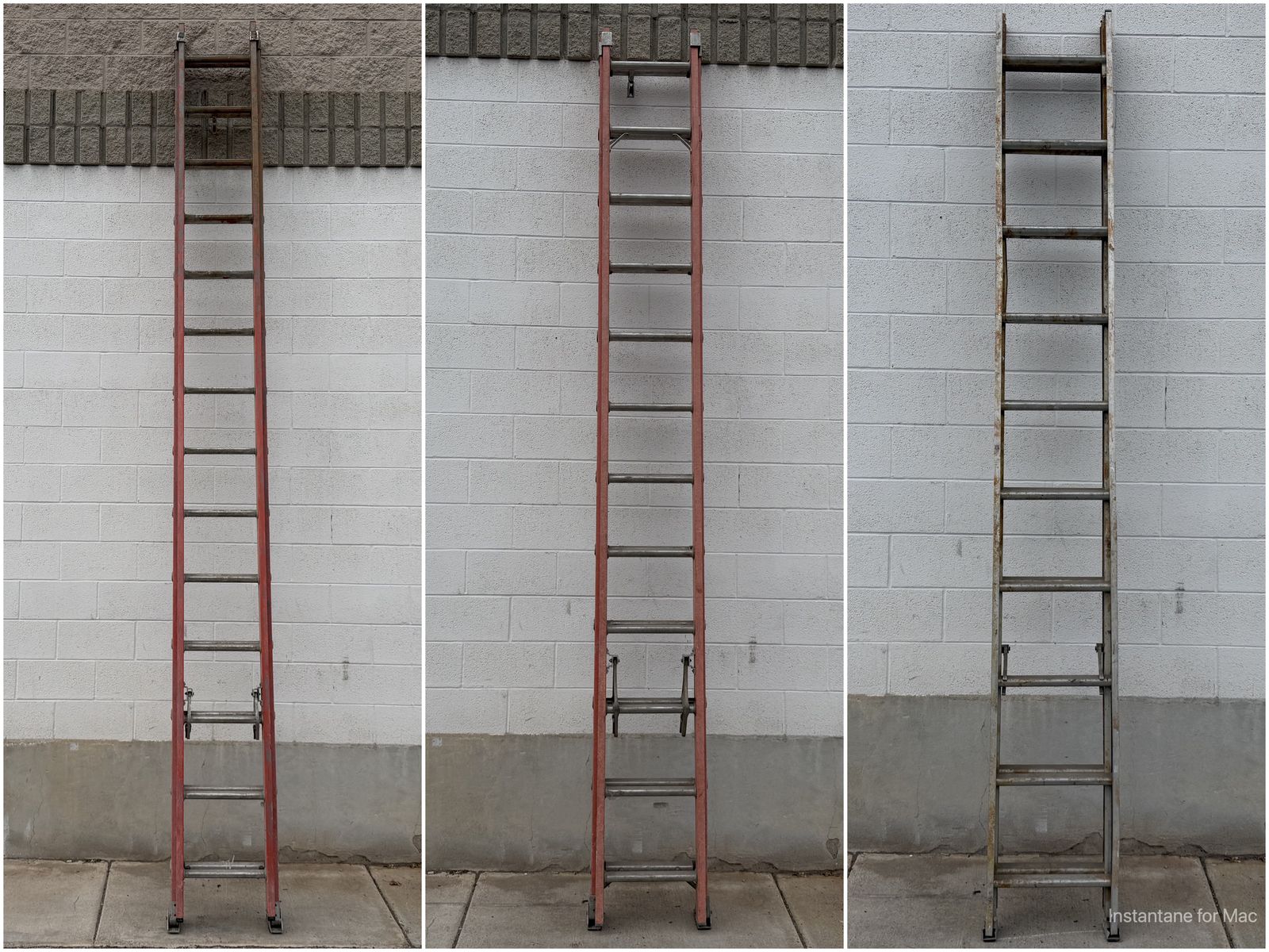 SAVE 75%! Good Used Extension Ladders - 20' & 28' - Fiberglass & Aluminum - Fully Functional