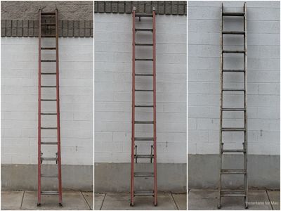 SAVE 75%! Good Used Extension Ladders - 20' & 28' - Fiberglass & Aluminum - Fully Functional