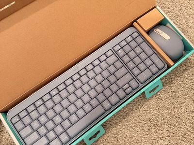 Logitech Bluetooth Compact Combo Keyboard & Mouse Set - Wireless & Ergonomic Design