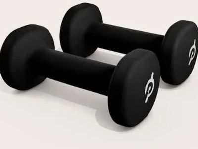 Brand new 3 lb/ pound Peloton Light Hand Weights Pair Black Non-Slip Handheld Dumbbells, hand weights
