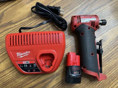 Milwaukee Right Angle Die Grinder, Charger,Battery