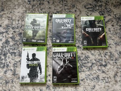 Xbox 360 Call of Duty Games - COD4, MW3, Black Ops