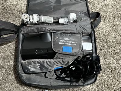 ResMed AirSense 10 AutoSet CPAP Machine with Humidifier, Hose, Masks, Manual & Case
