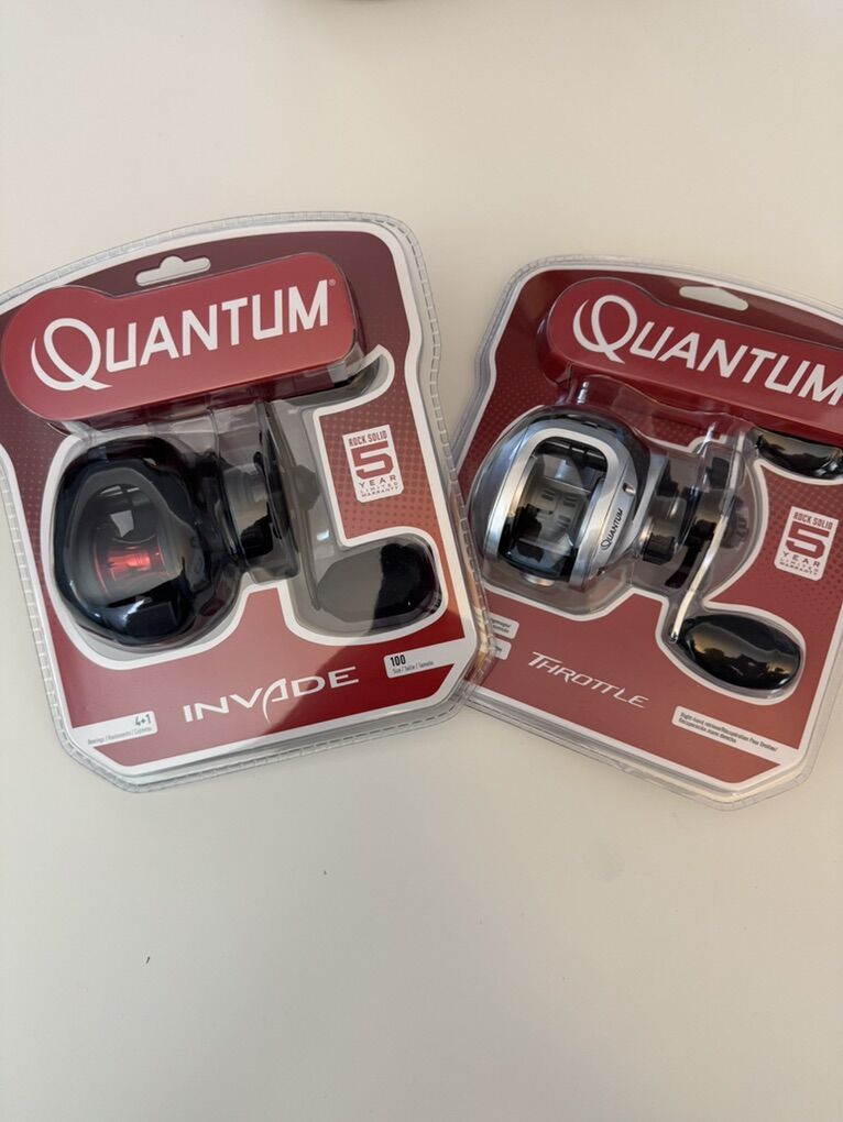 2 Quantum Baitcaster Reels