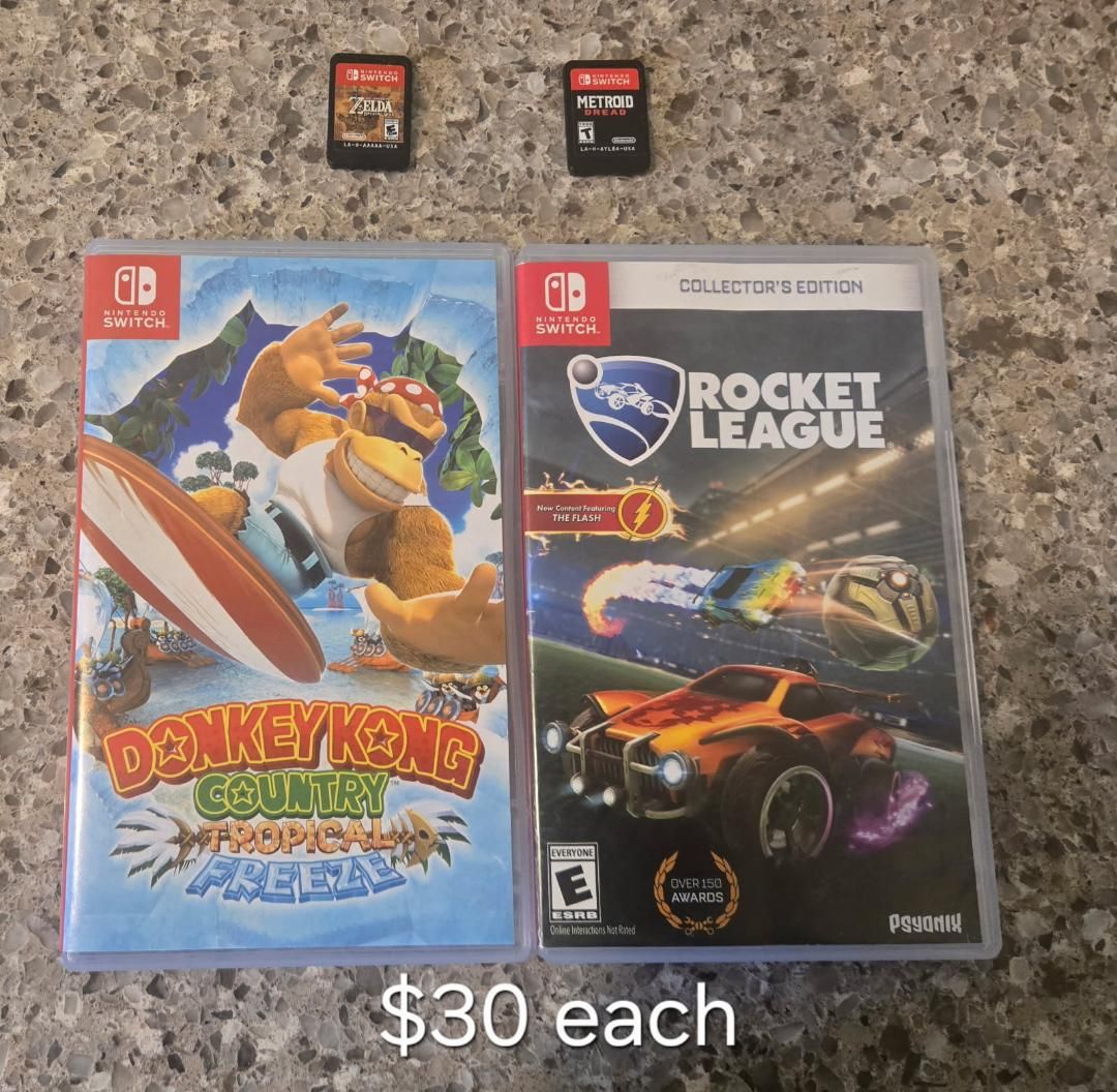Nintendo Switch games $30 each in Metroid Dread! trades considered!