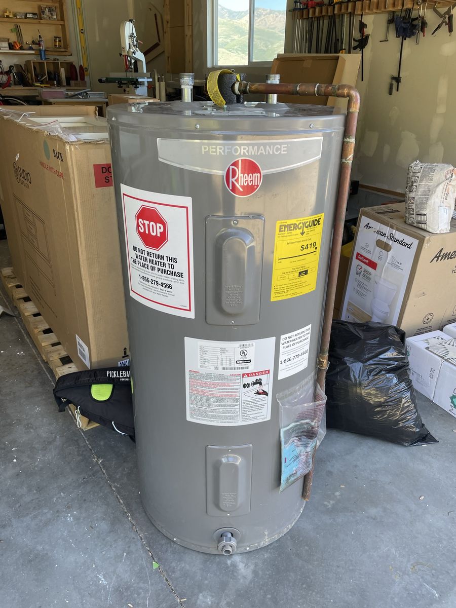 Rheem Electric Water Heater: 50 Gallon