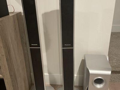 Home audio tower speakers and a passive subwoofer. 4ohms