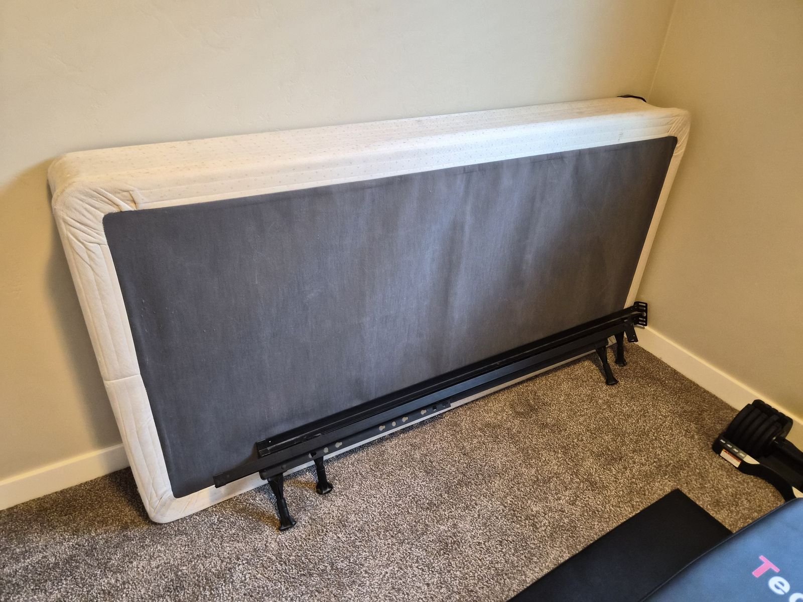 Free single bed box spring and frame