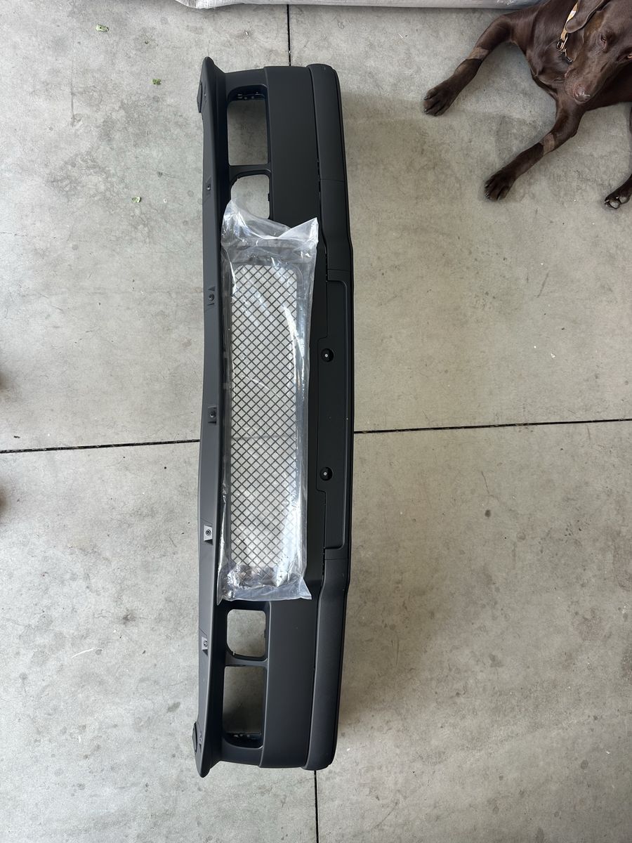 Front Bumper Mesh Grille Insert Grill Assembly Compatible with BMW E36 3-Series 1992-1998, M3 Style Replacement, Unpainted Black