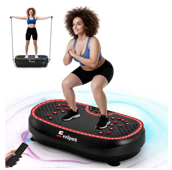 Vibration Plate Exercise Machine, Dual Motor Vibration Plate for Lymphatic Drainage