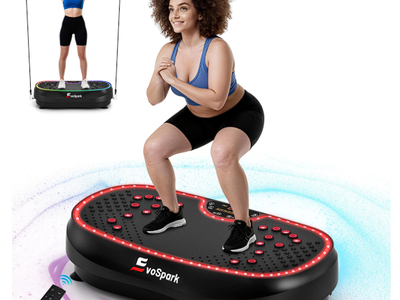 Vibration Plate Exercise Machine, Dual Motor Vibration Plate for Lymphatic Drainage