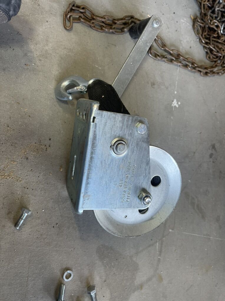 1500 lb Hand Winch Trailer Boat