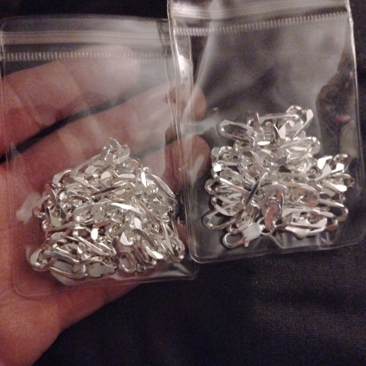 925 Italy 8mm fugio chains 24in