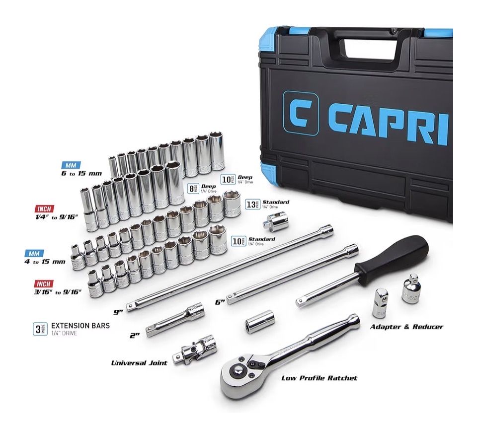 Capri Tools 1/4" Drive Master Socket Set