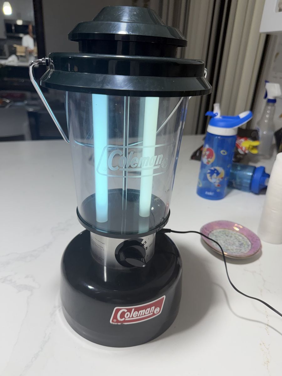 Coleman Rechargeable Fluorescent Camping Lantern with 12V Car Adapter