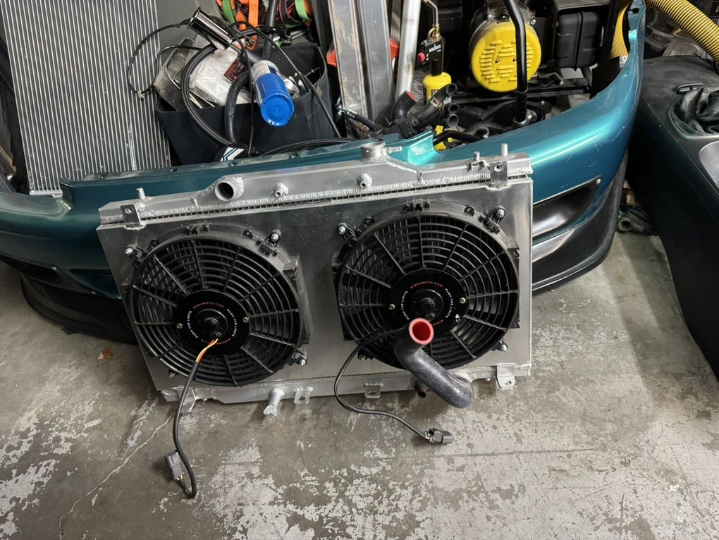 K20 Swap Radiator And Slim Fans