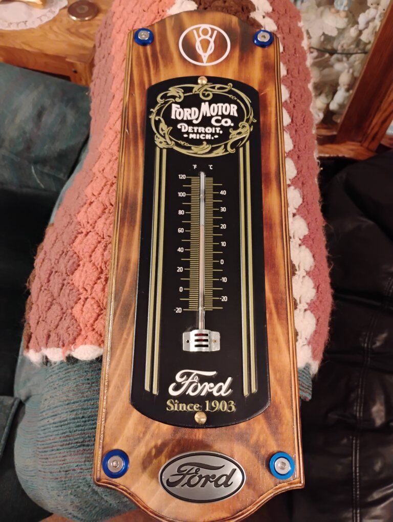 Handcrafted Ford Thermometer