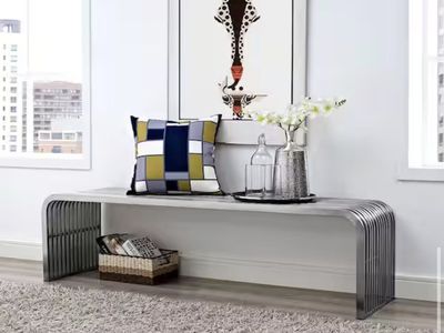 60” Stainless Steel Bench – BRAND NEW – One‑Piece Welded – Modern Industrial