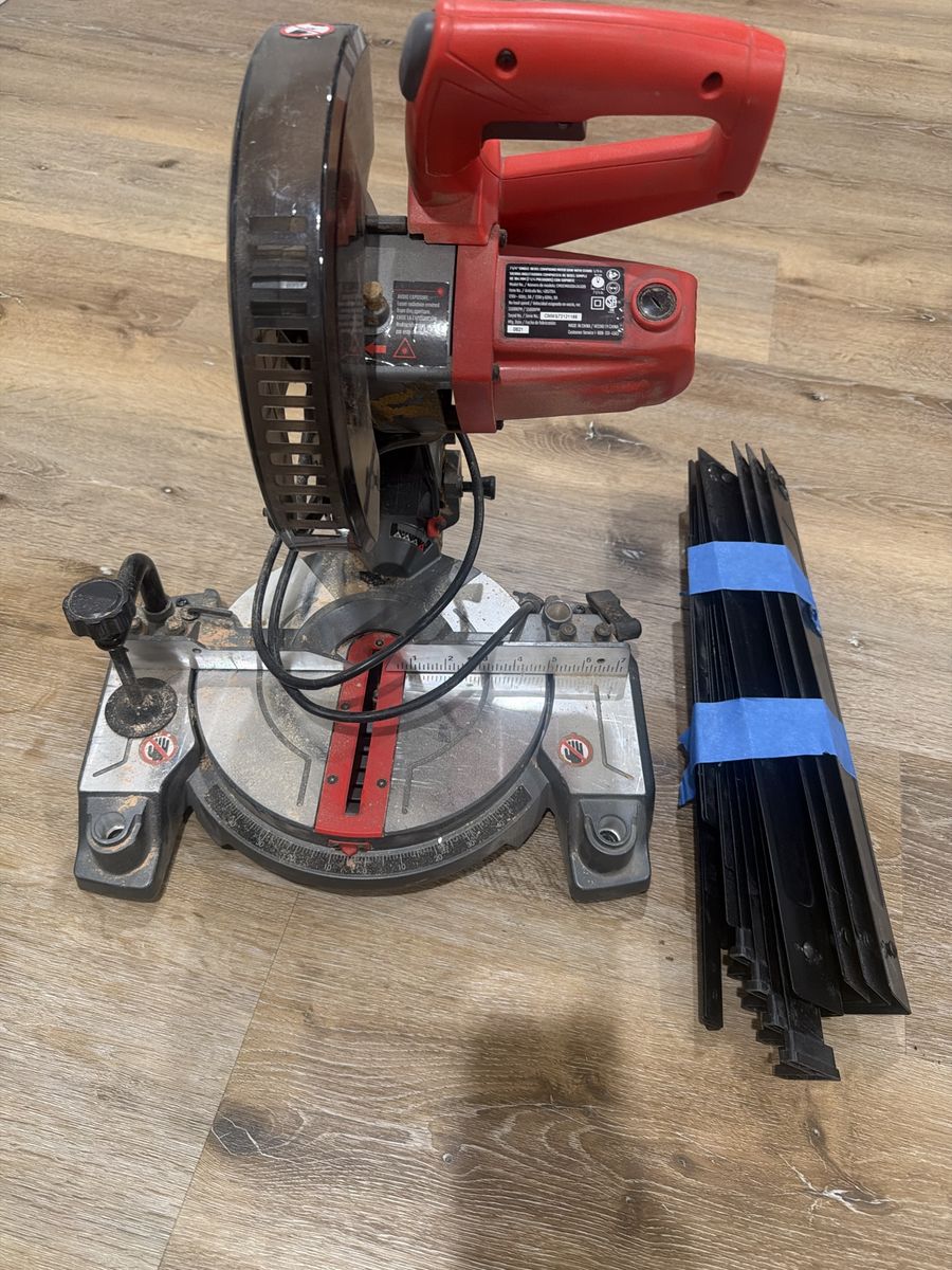 7-1/4 In. Single Bevel Compound miter Saw With Stand