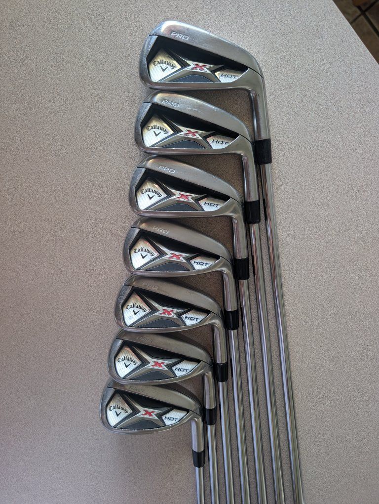 Callaway X Hot Pro irons, 5-P, A.