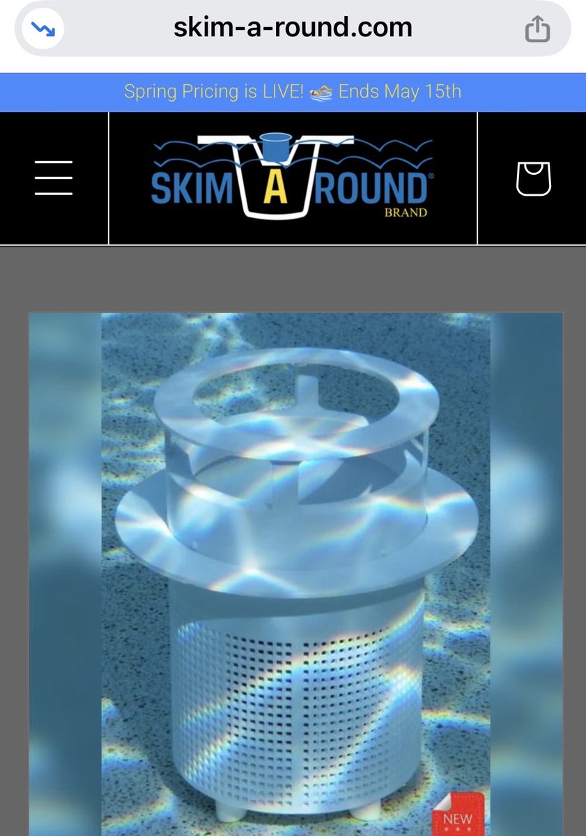 NEW! Skim-A-Round "All-In-One pool skimmer 2 pack