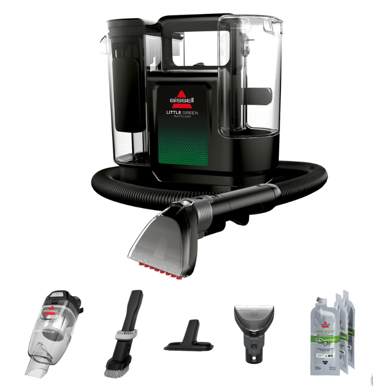 Brand new BISSELL Little Green MultiClean Wet and Dry Portable Carpet and Upholstery Cleaner.