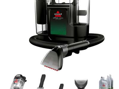 Brand new BISSELL Little Green MultiClean Wet and Dry Portable Carpet and Upholstery Cleaner.