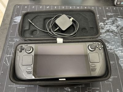 Steam Deck 64GB Portable Gaming Console with Case & Charger
