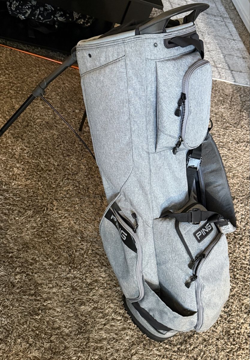 PING Hoofer Lite Stand Golf Bag - Grey, Lightweight, Multi-Pocket Design
