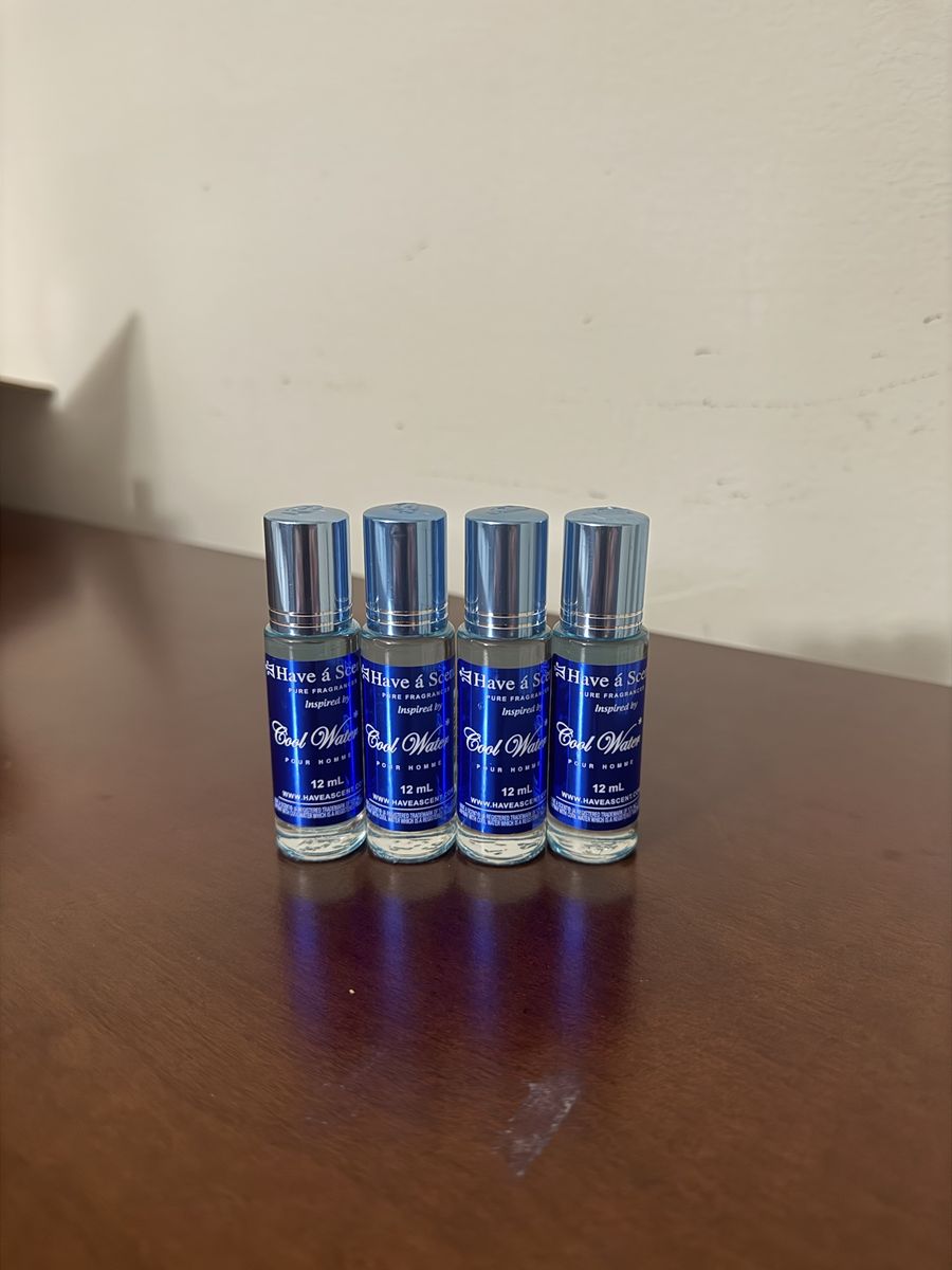 Have a Scent Pure Fragrance Inspired by Cool Water Pour Homme 12 mL Roll-On pack of 4