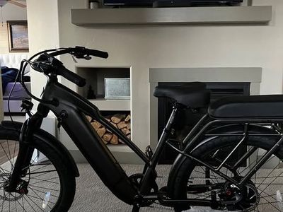 Ride1Up Cafe Cruiser E-Bike – 750W, Passenger Kit, Panniers, Tannus Inserts, 600 Miles