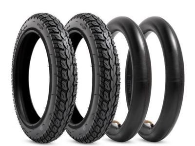 Set of 2 14X2X2.125 E Bike Tires With New Tubes Brand New