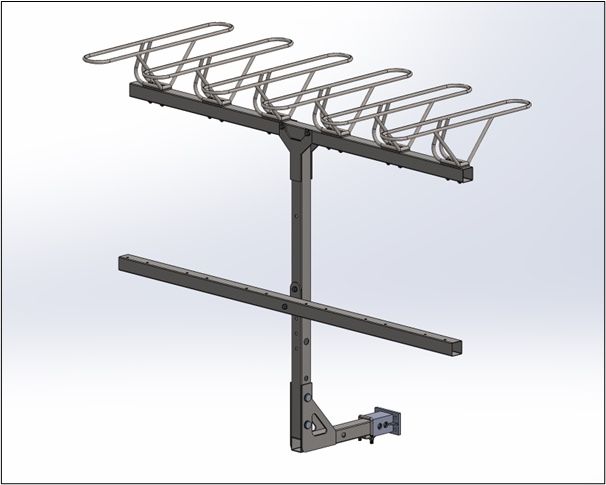 6 place JB Rack vertical bike rack