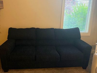 Black 3-seat sofa