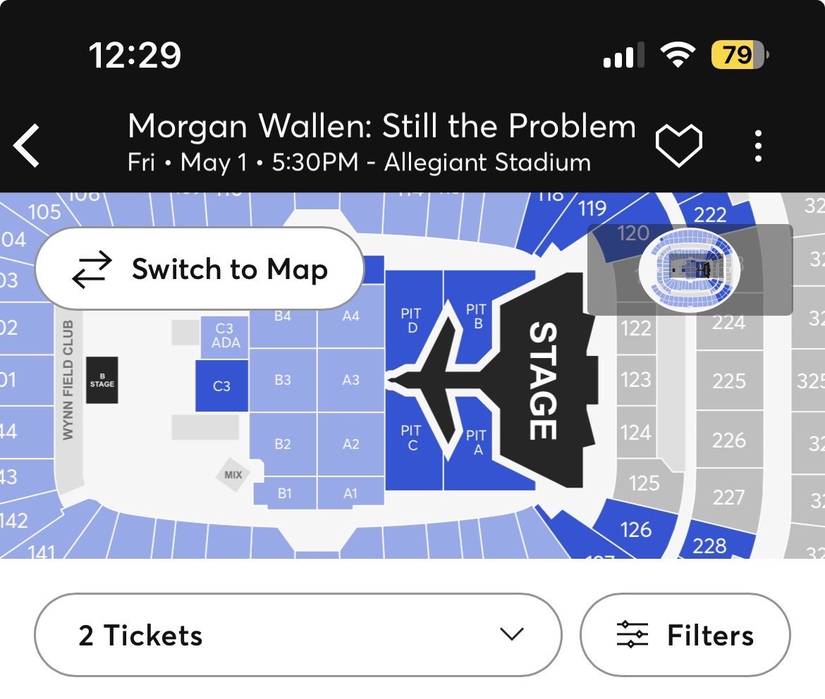 Two tickets to Morgan Wallen