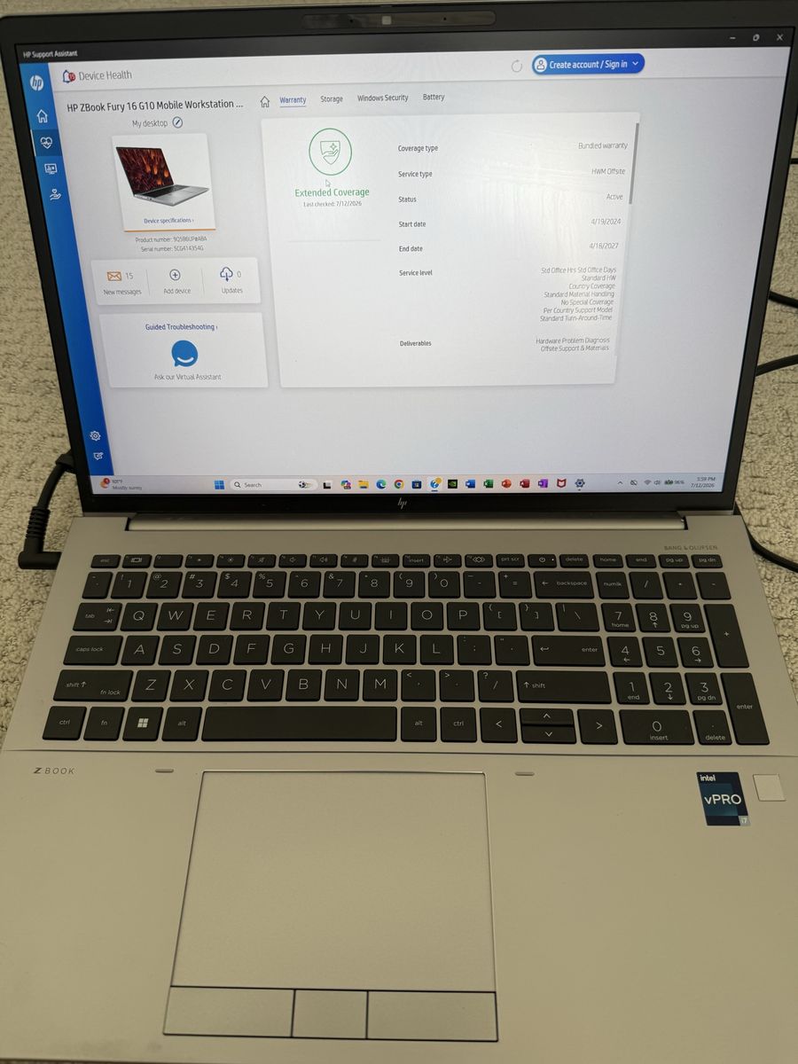 HP Gaming Laptop i7 Core 13th Gen 32 GB RAM 1 TB SSD RTX A1000