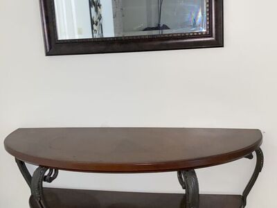 Entry/console table with mirror